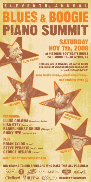 Eleventh Annual Blues & Boogie Piano Summit