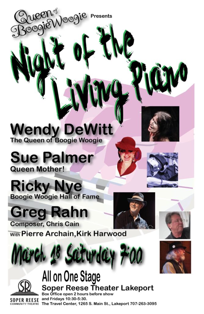 Flyer: Ricky Nye @ Soper Reese Theatre – Lakeport, CA