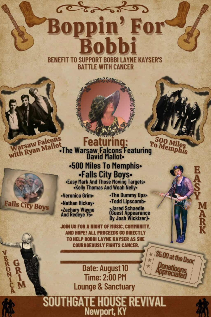 Flyer: Ricky Nye performs with The Dummy Ups plus Ryan Malott @ The Southgate House Revival