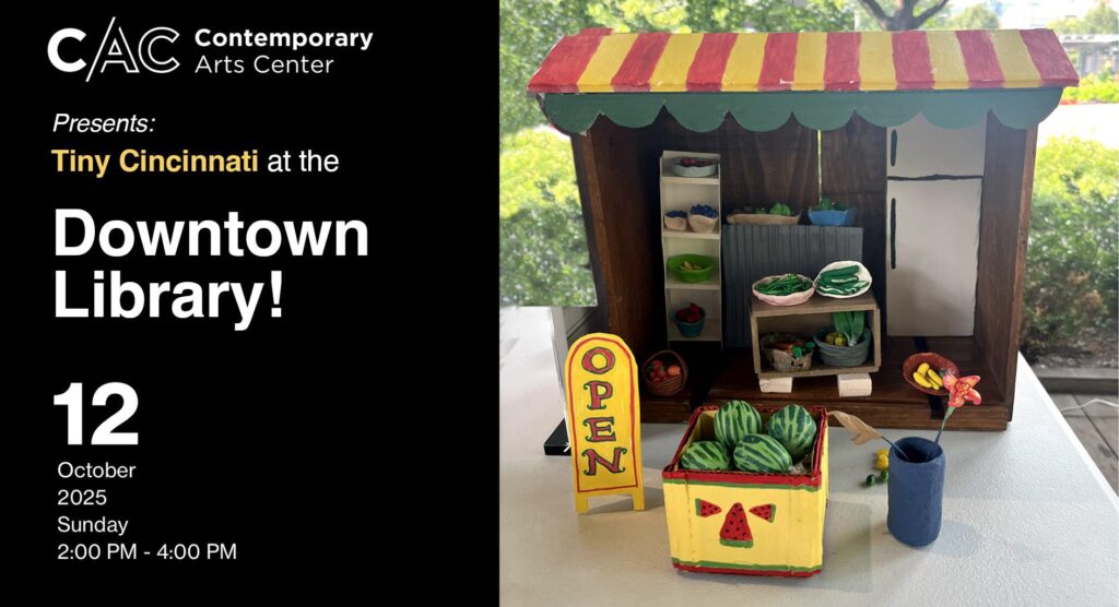 Flyer: Ricky Nye @ Downtown Main Library for Tiny Cincinnati” Opening Reception”